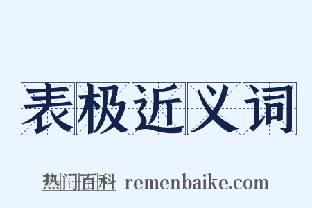 表极近义词是什么意思的图片